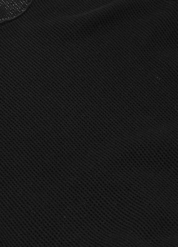 long sleeve tee mesh | black