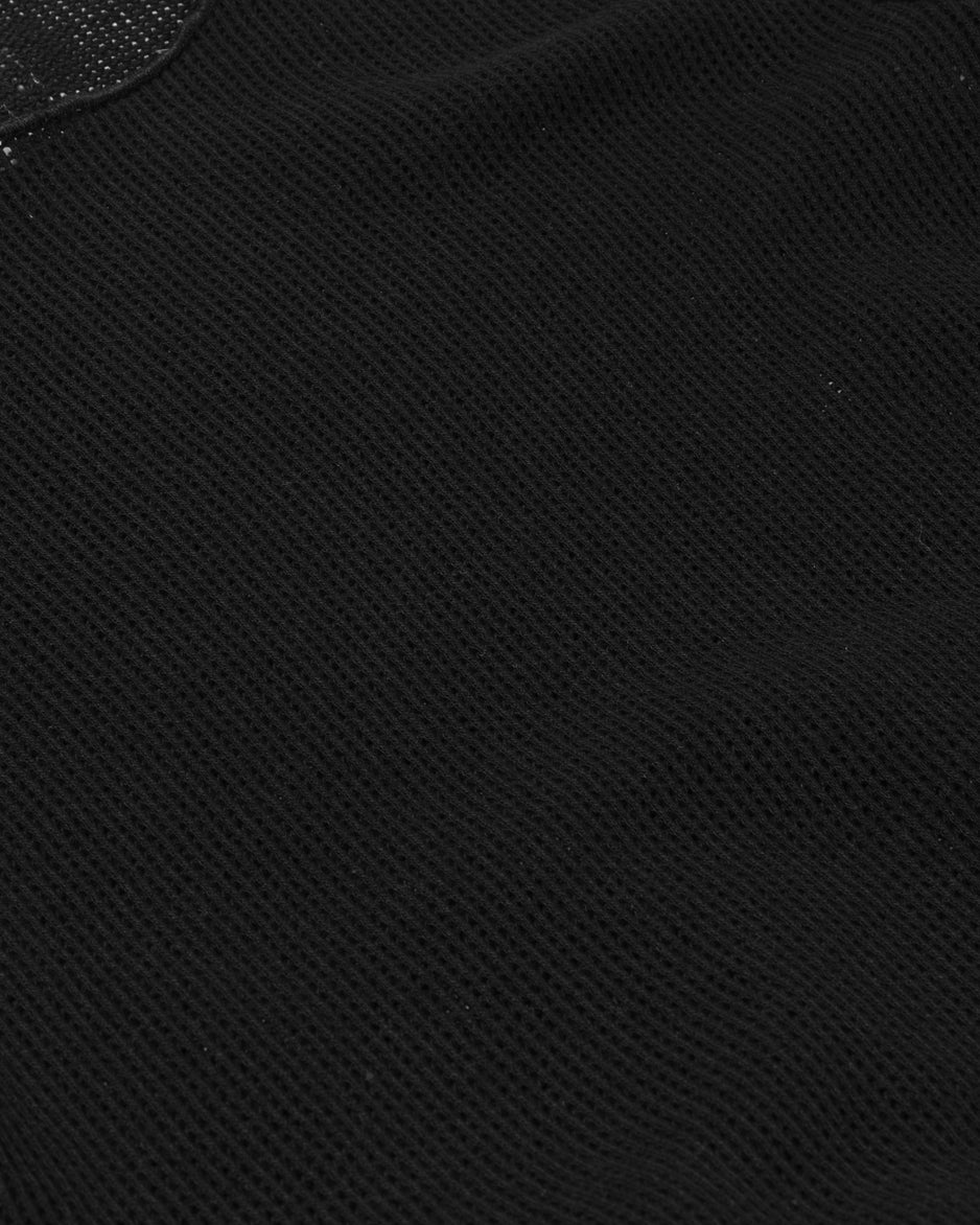 long sleeve tee mesh | black