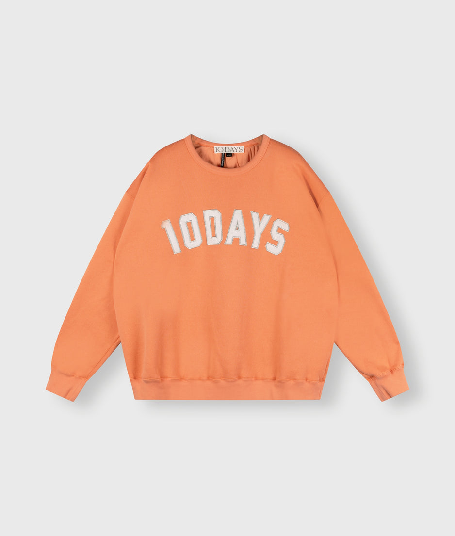 statement sweater | orange melon