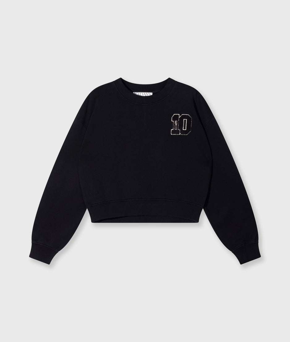 cropped sweater 10 | black