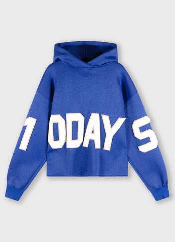 hoodie logo patch | electric blue