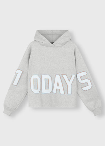 hoodie logo patch | light grey melee