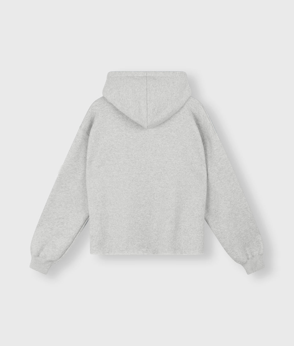 hoodie logo patch | light grey melee