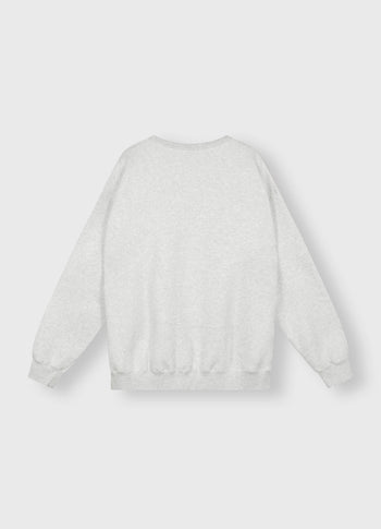 statement sweater | white grey melee