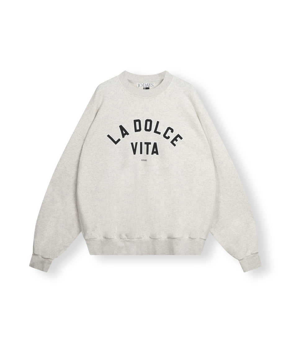 sweater la dolce vita | soft white melee