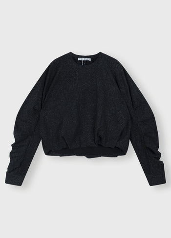 balloon sweater glitter | black