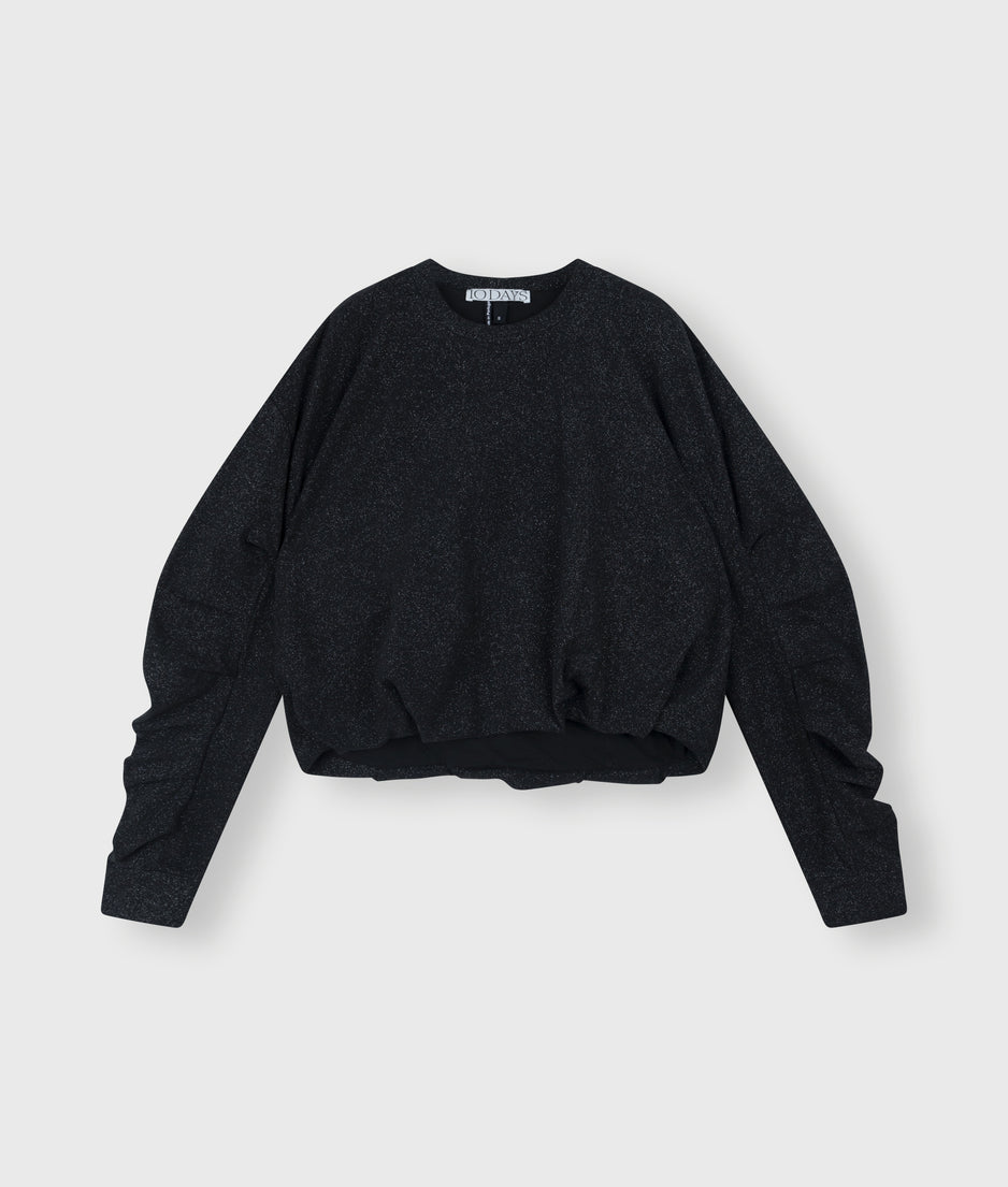 balloon sweater glitter | black