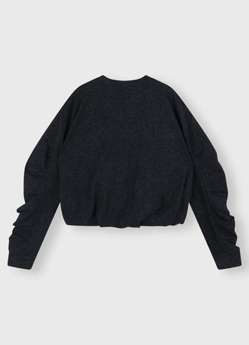 balloon sweater glitter | black