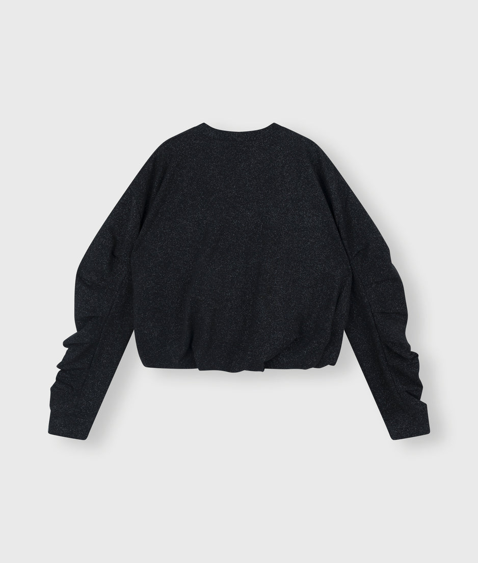 balloon sweater glitter | black