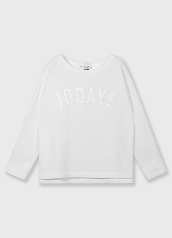 petite statement sweater | ecru