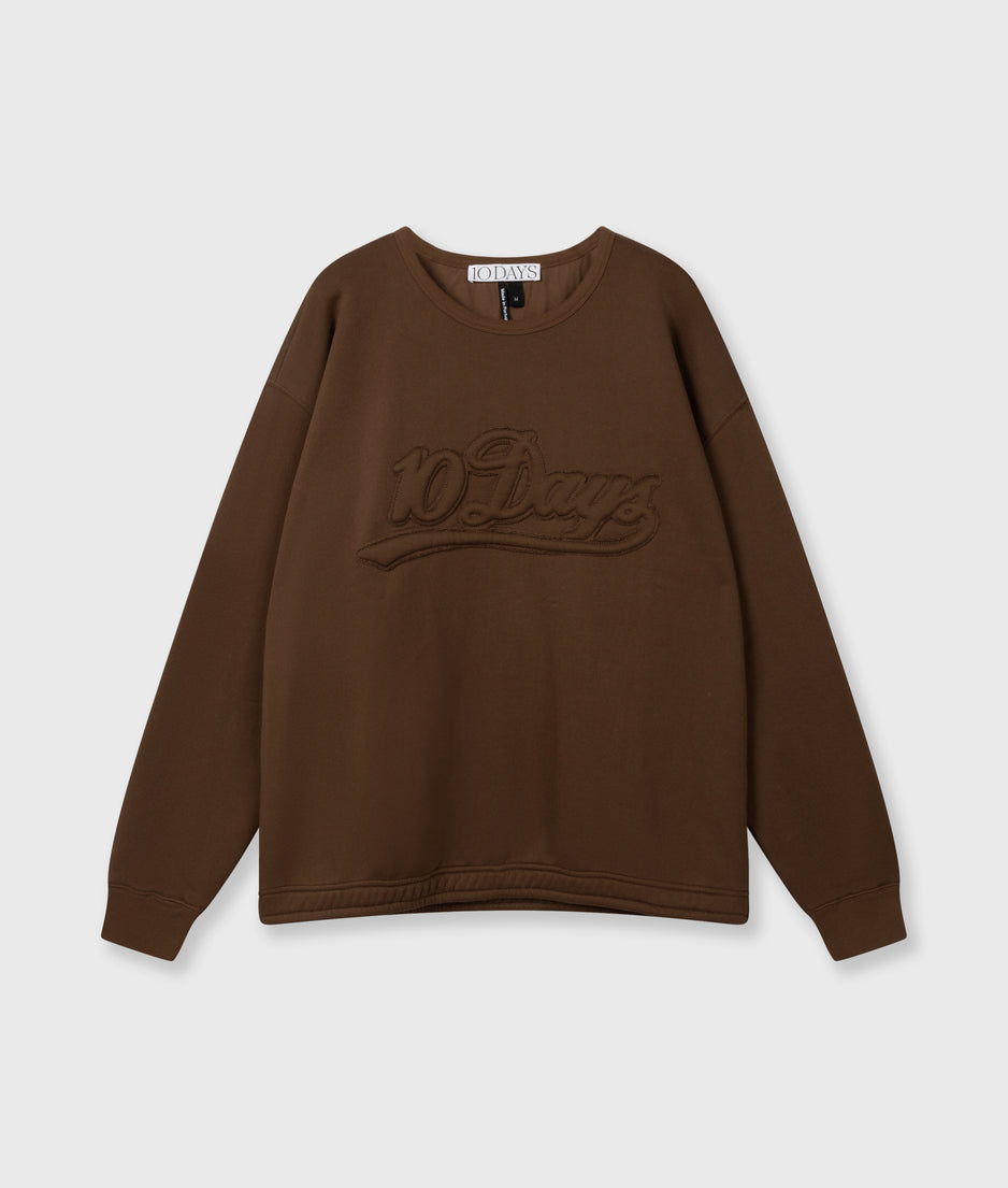statement sweater | dark truffle