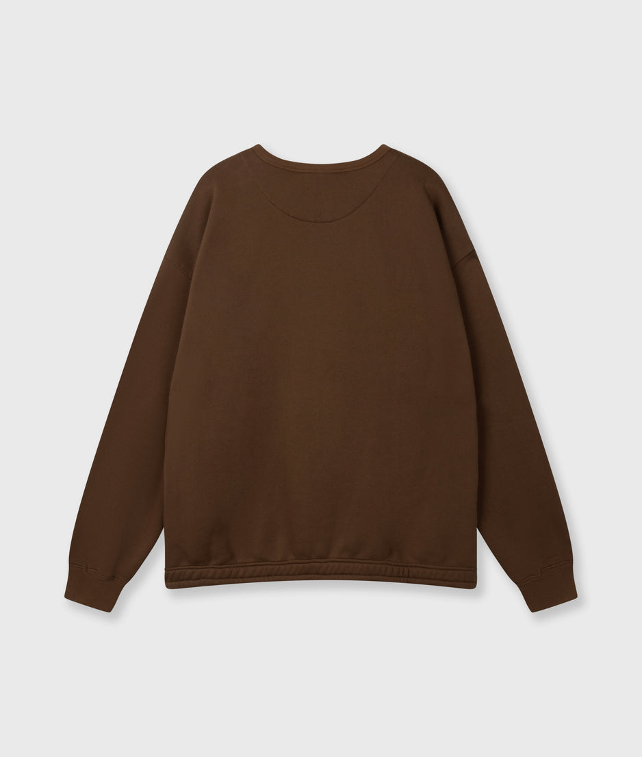 statement sweater | dark truffle