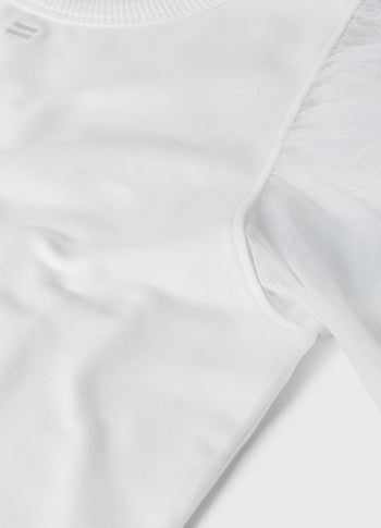 soft sweater puff sleeves | ecru