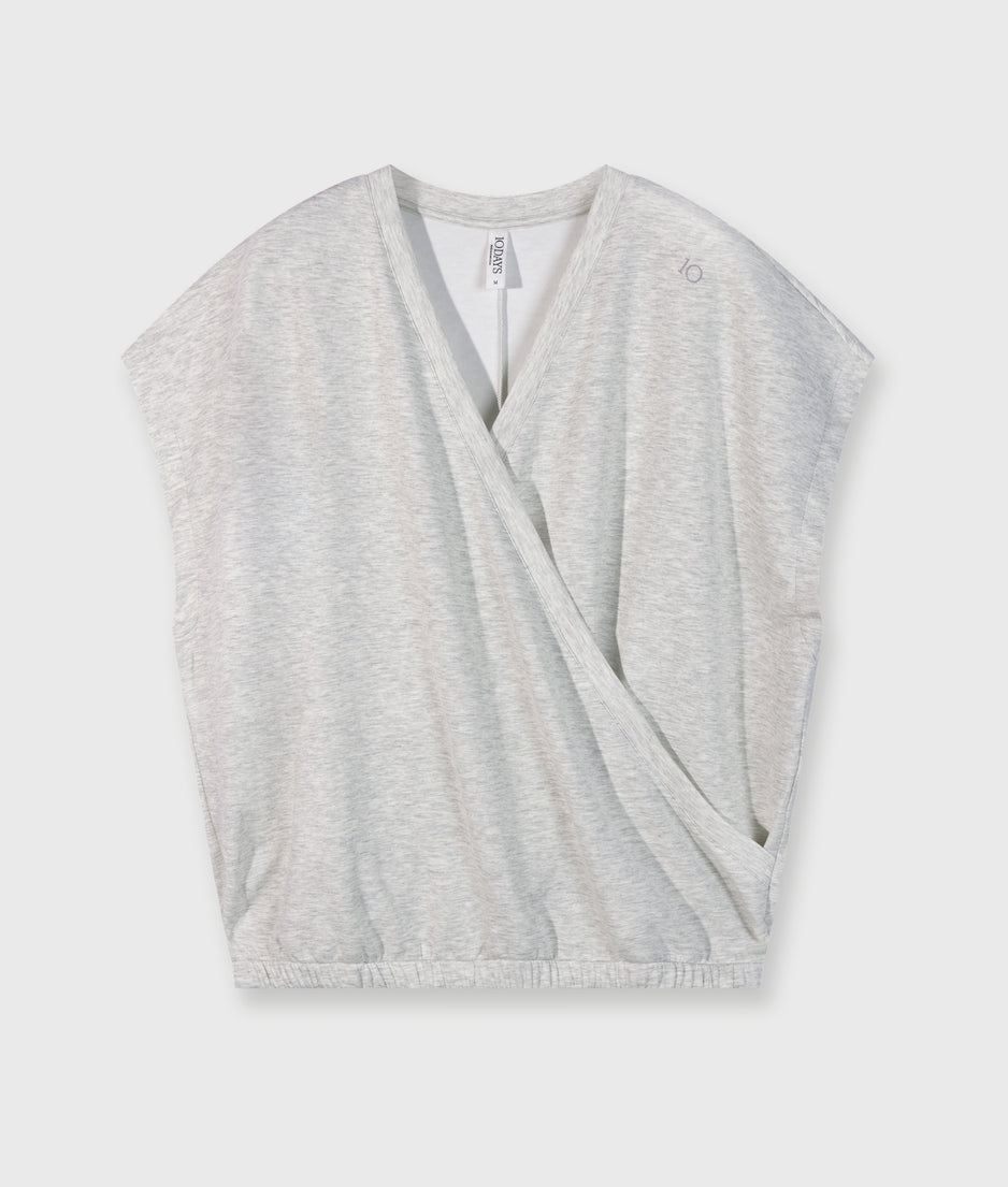 dance top | white grey melee