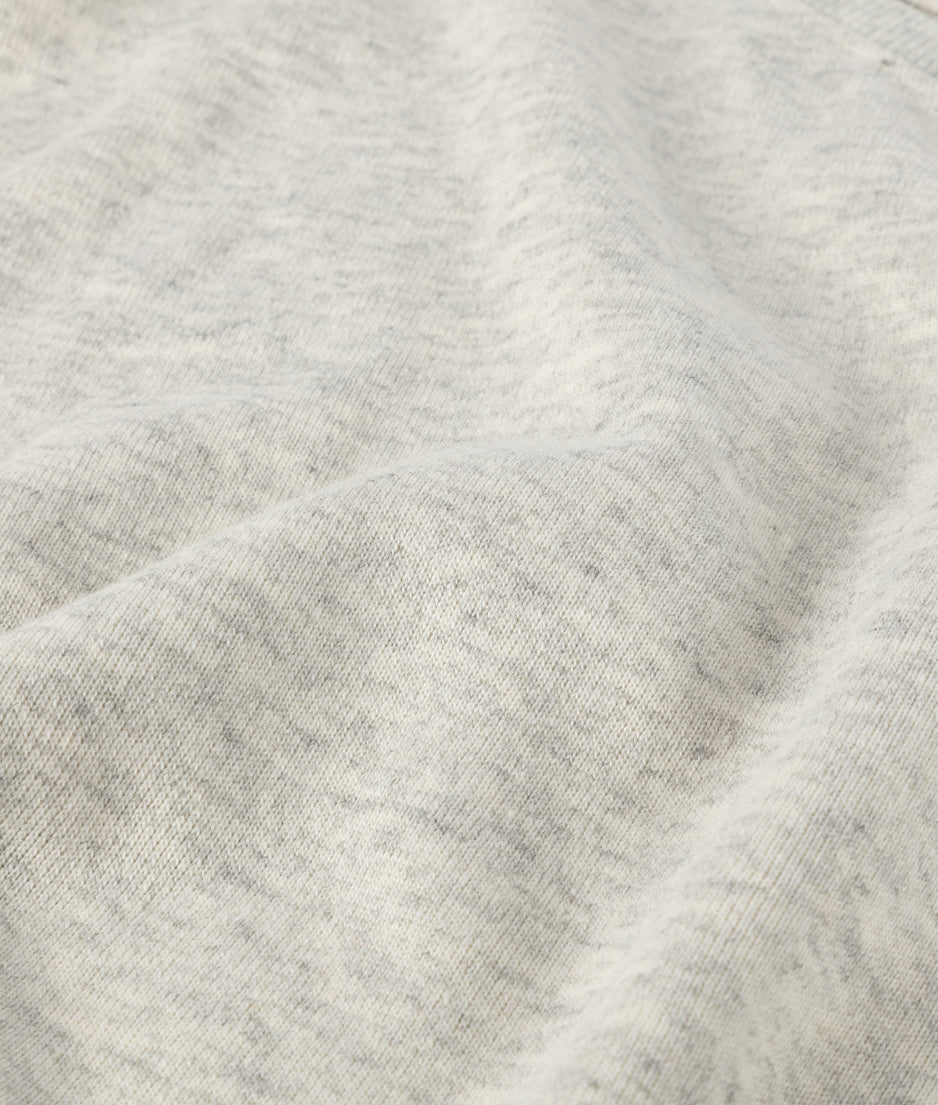 knitted maxi skirt | white grey melee