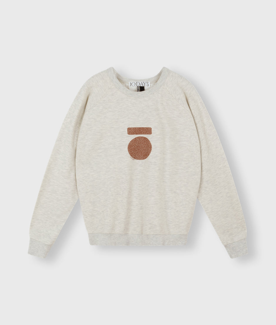 icon sweater | soft white melee