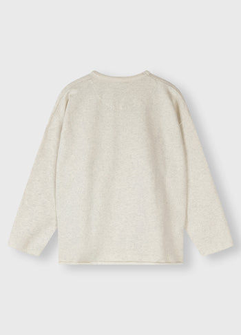 statement sweater after sun | soft white melee