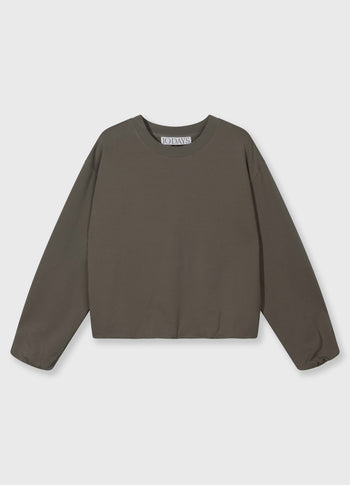 silent chique sweater | dark fog