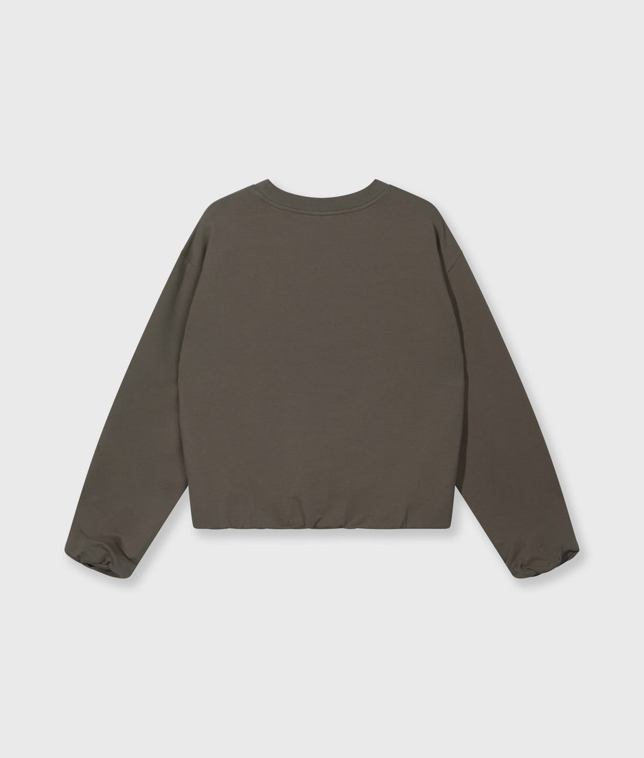 silent chique sweater | dark fog