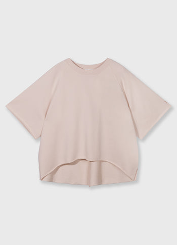 short sleeve LA sweater | powder