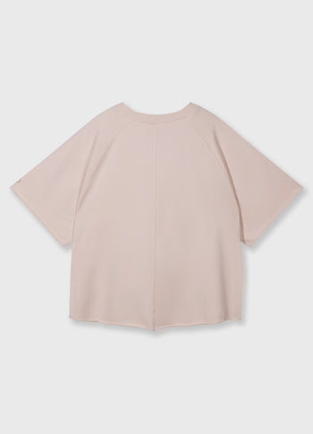 short sleeve LA sweater | powder