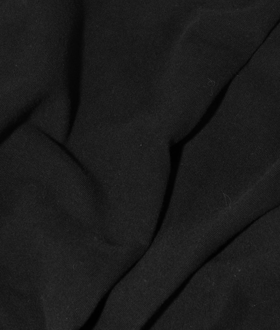 pleated sweater chiffon | black