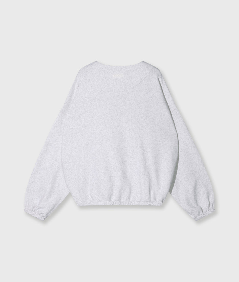 dance sweater tape | white grey melee