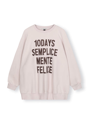 oversized statement sweater | pale lilac
