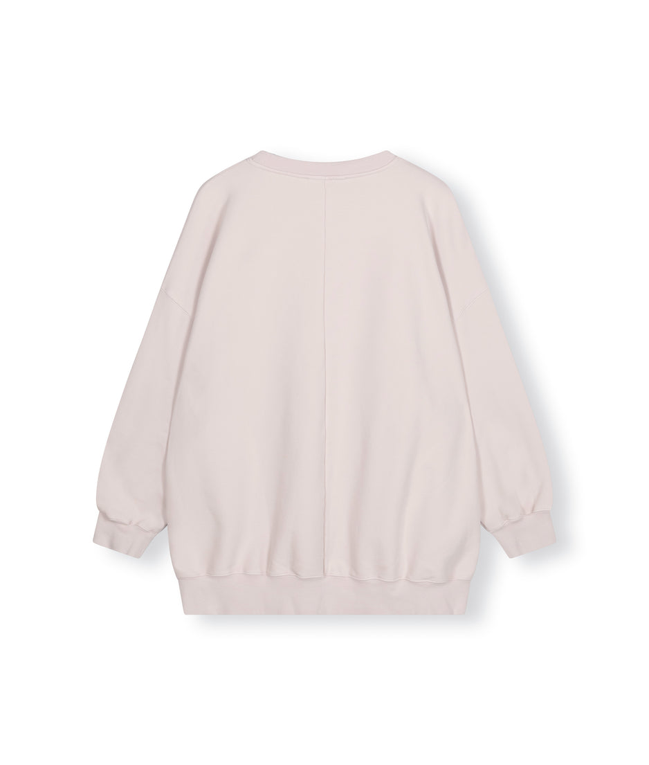 oversized statement sweater | pale lilac