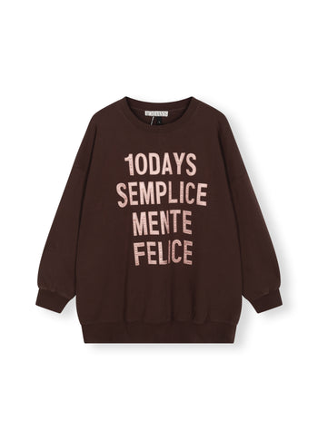 oversized statement sweater | aubergine