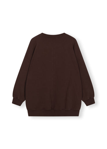 oversized statement sweater | aubergine