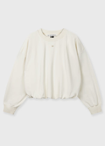pleated sweater curly 10 | pearl