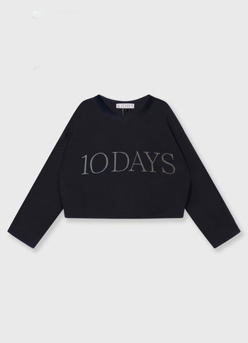 Kurzer 10DAYS Sweater | black