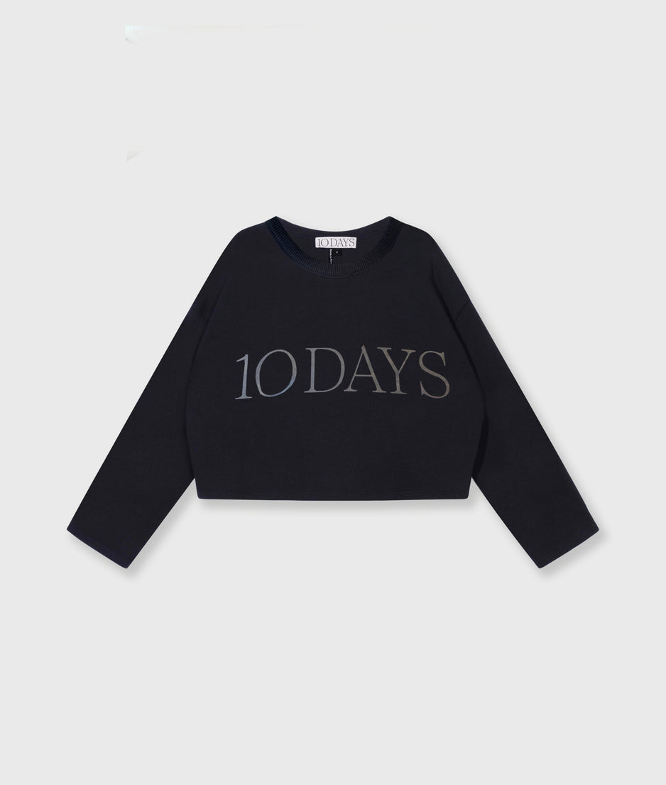 Kurzer 10DAYS Sweater | black
