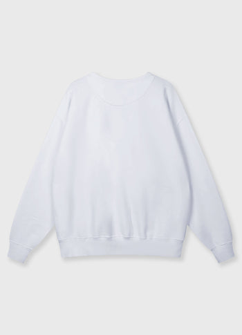 statement sweater smile | white