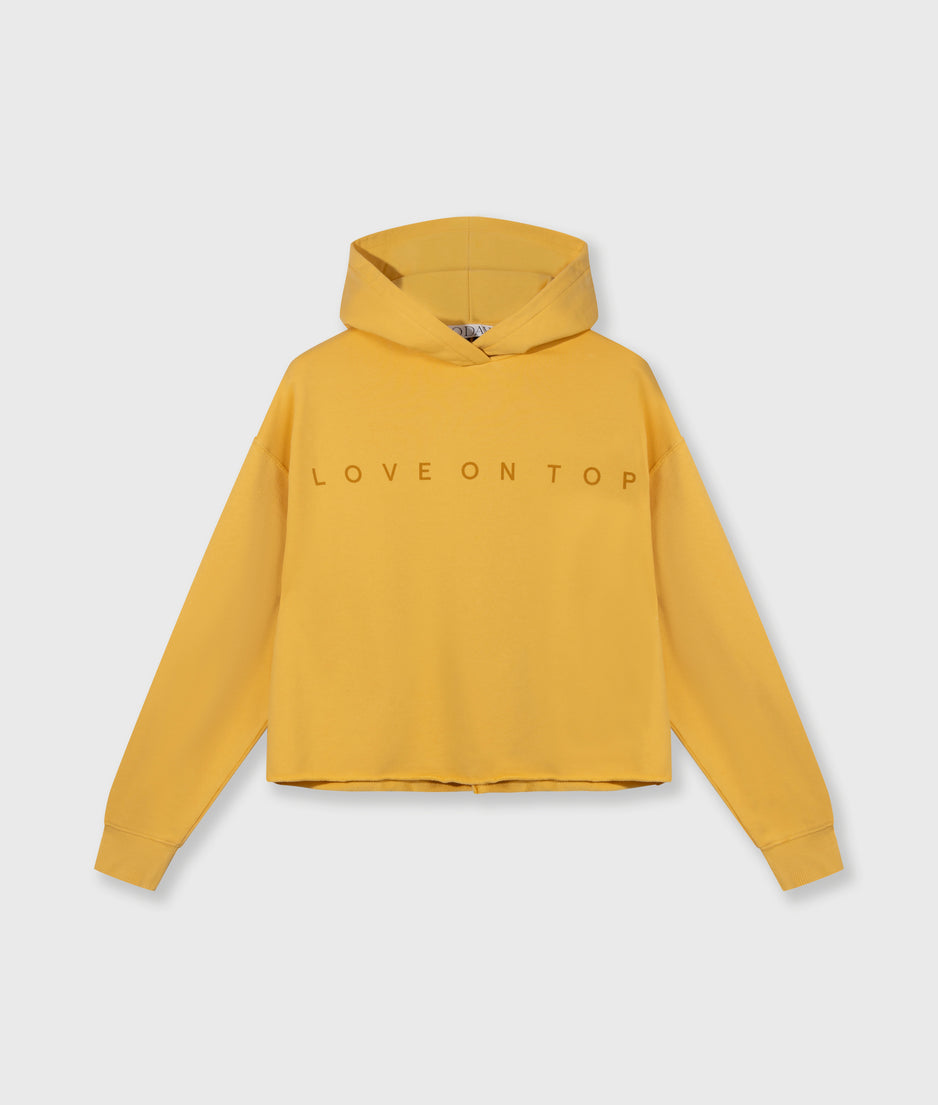statement love hoodie | mango