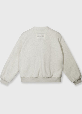 fleece bomber | soft white melee