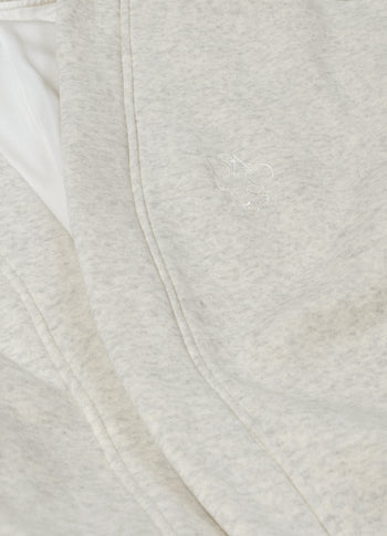 fleece bomber | soft white melee