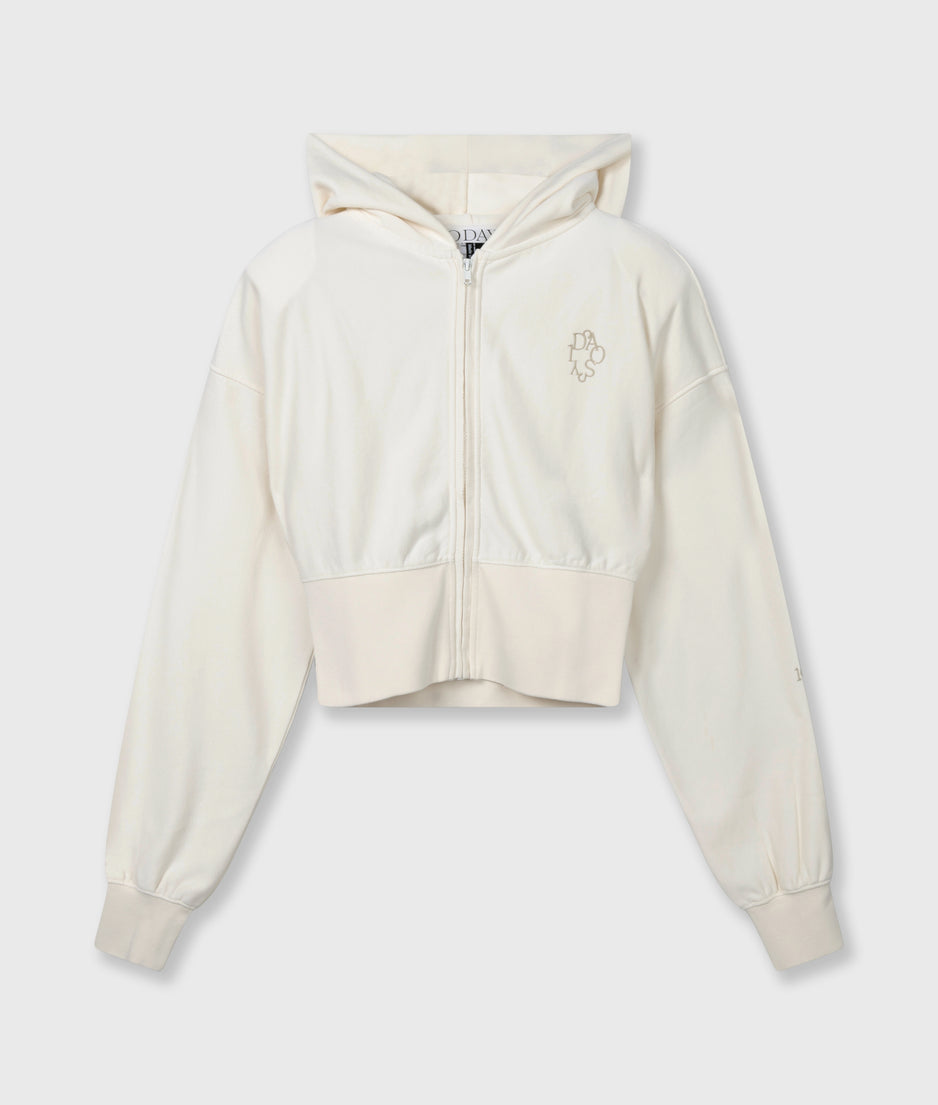 ballet zip hoodie | pearl