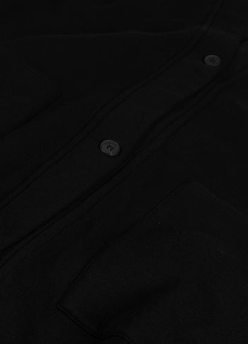 Langer Baseball Cardigan | black