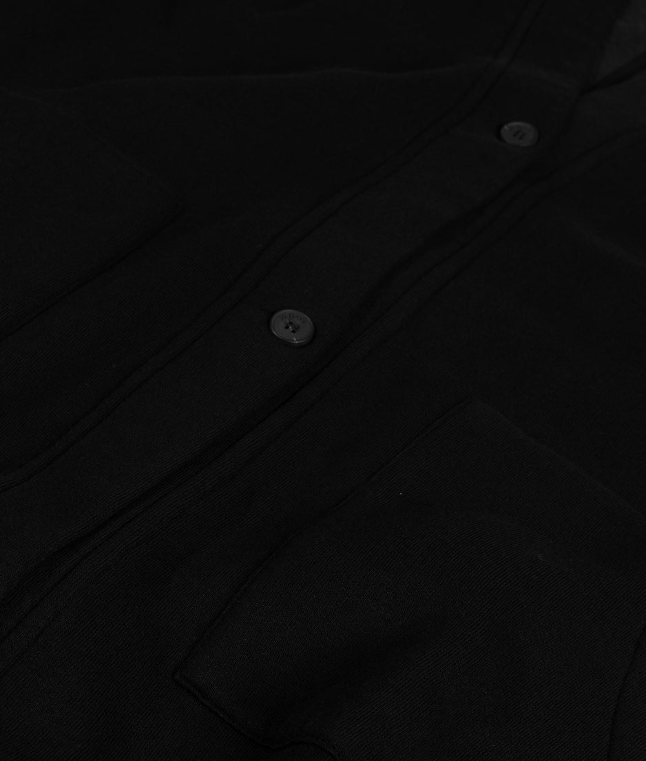 Langer Baseball Cardigan | black