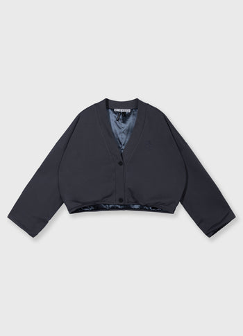 Wendbarer Cardigan aus Baumwolle | steel blue