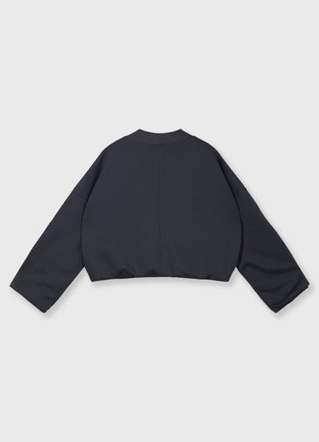 Wendbarer Cardigan aus Baumwolle | steel blue