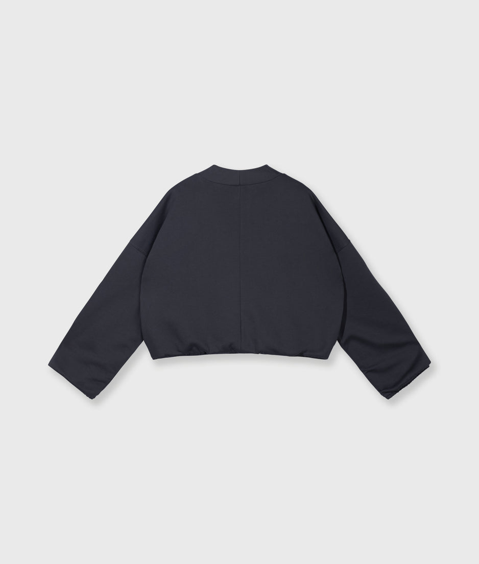 Wendbarer Cardigan aus Baumwolle | steel blue