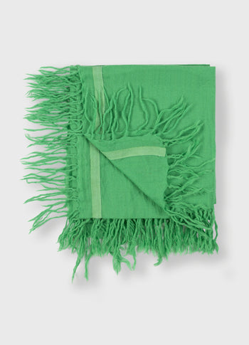 wool scarf | apple green