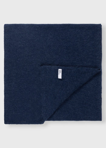 soft knit scarf | electric blue