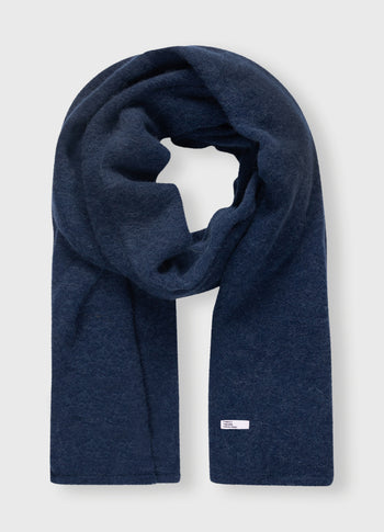 soft knit scarf | electric blue