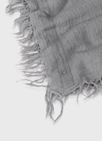 scarf washed wool | light graphite