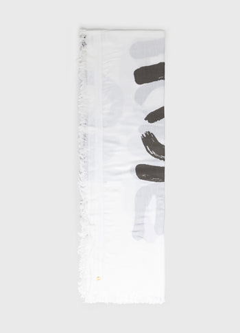 scarf love on top | white