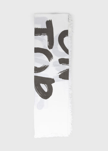 scarf love on top | white